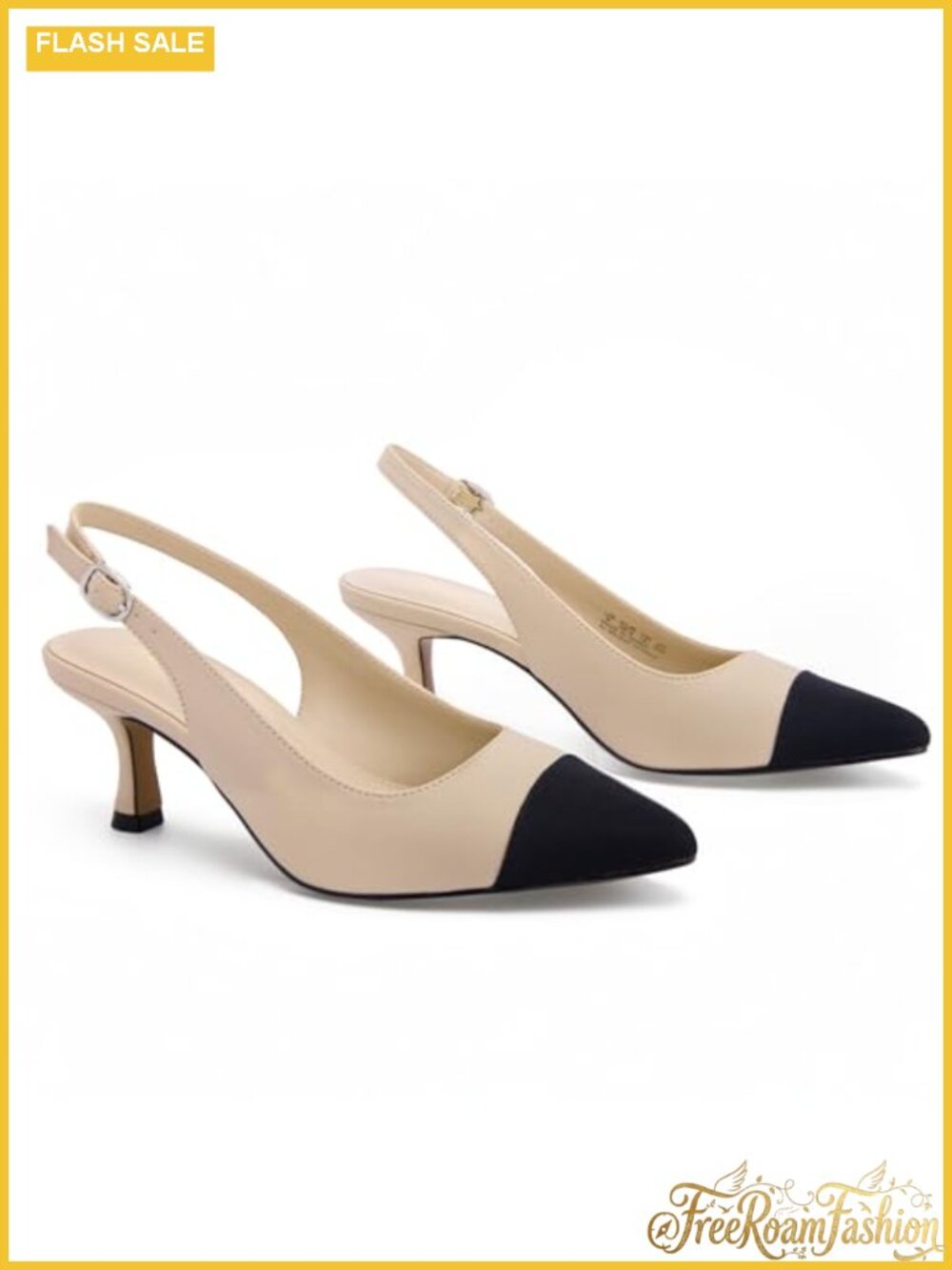 Women's Slingback Kitten Heels Closed Pointed Toe 2.5in Dress Pumps